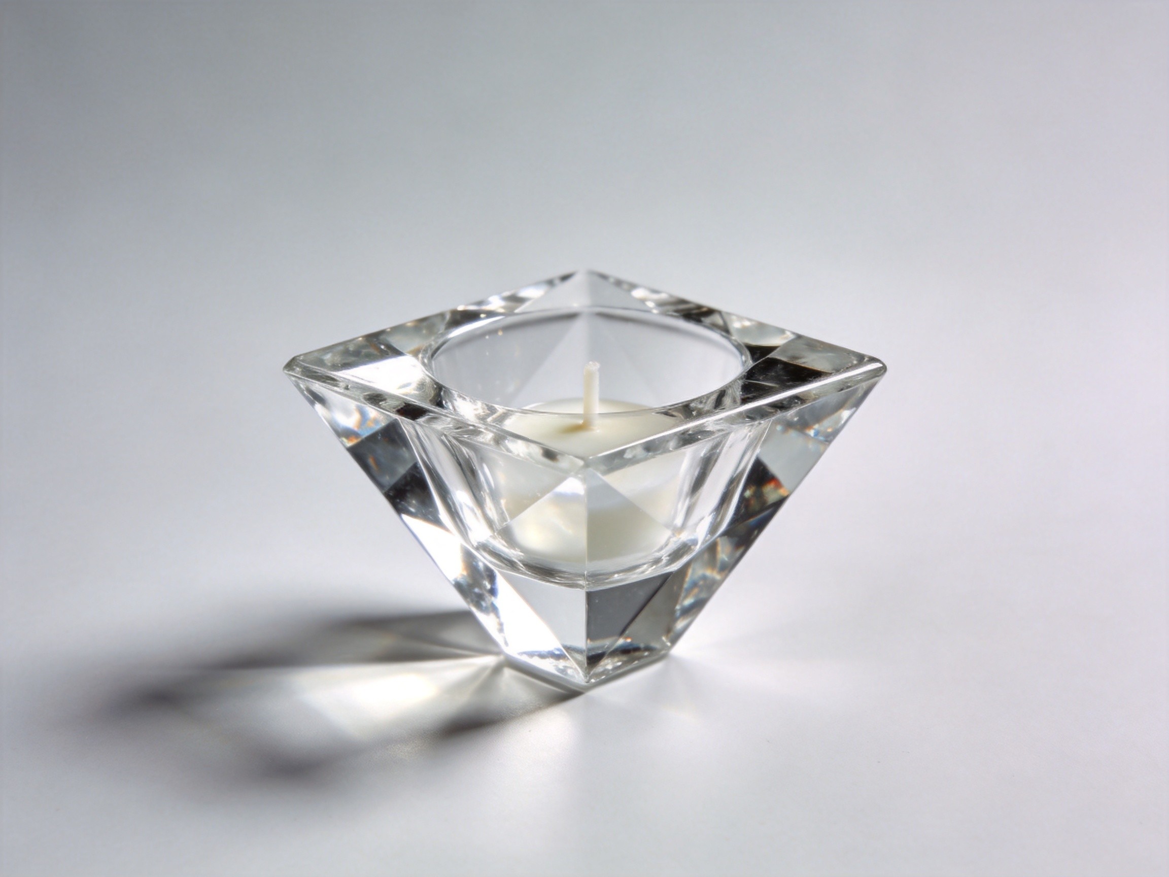 Crystal Diamond Candle Holder