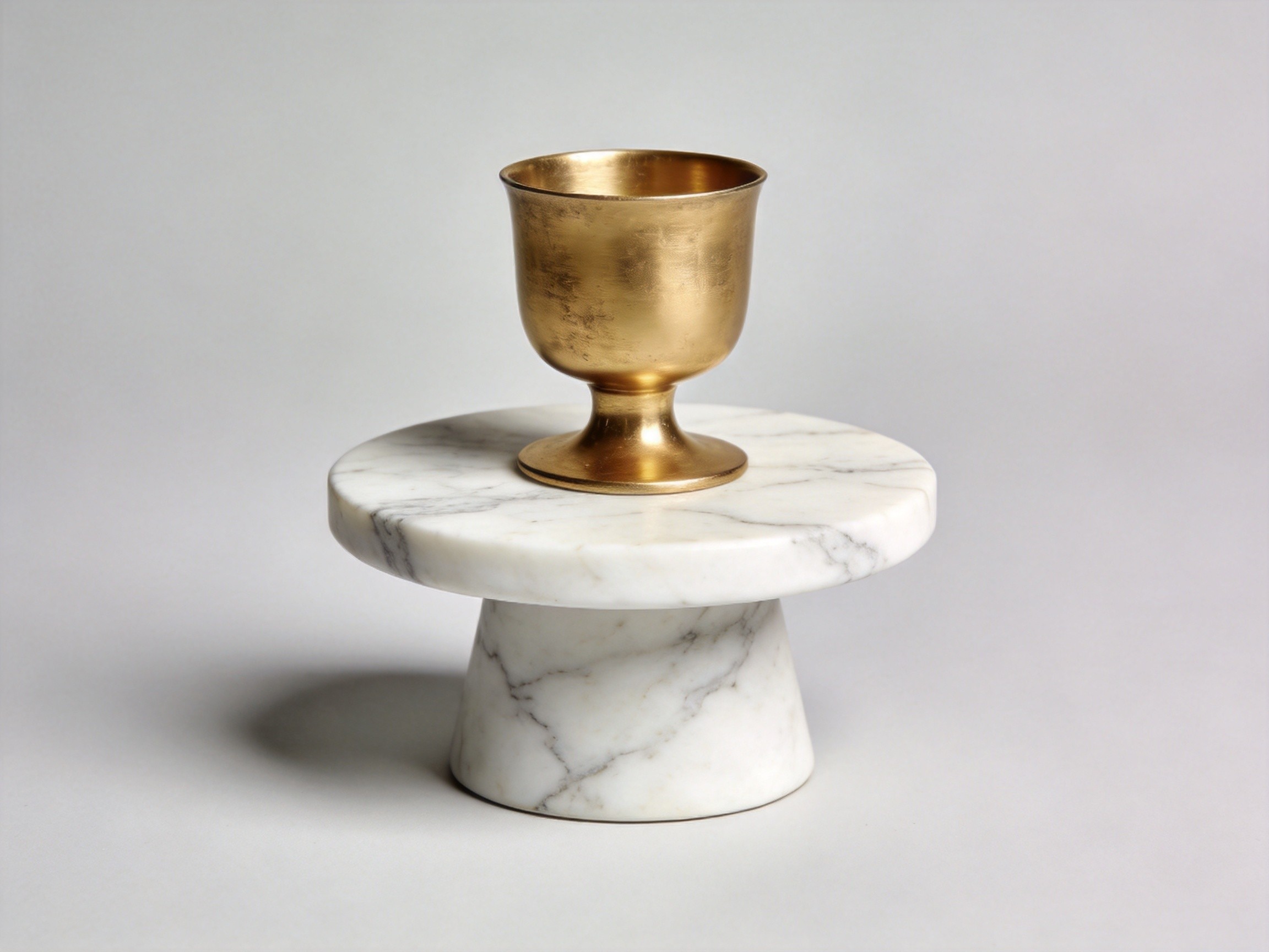 Marble Base Gold Candle Holder